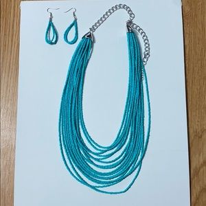 Earrings and necklace set